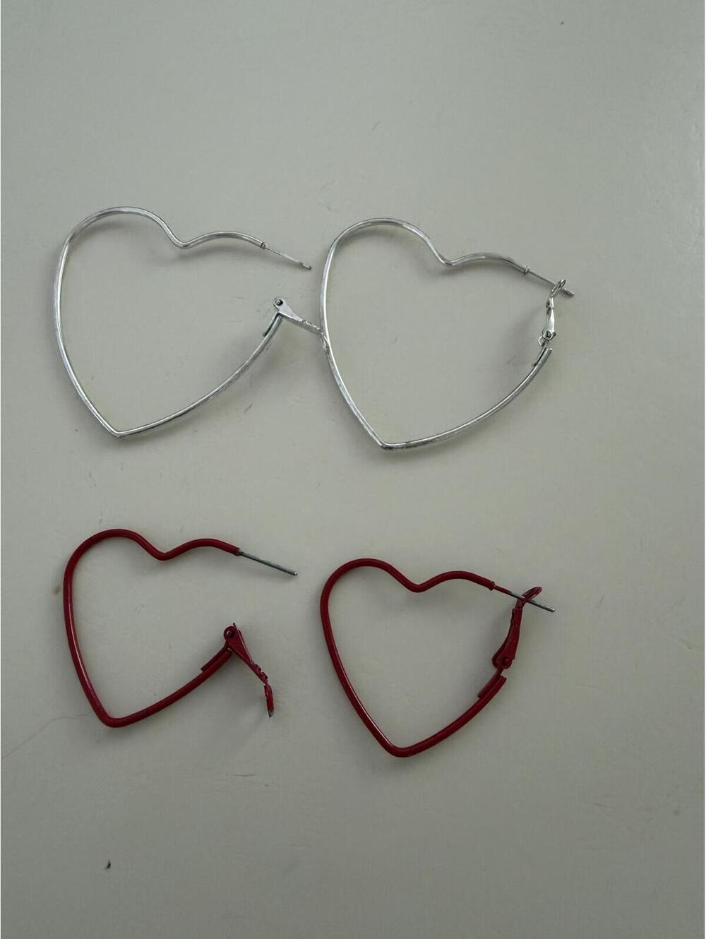 Set of Heart Earrings